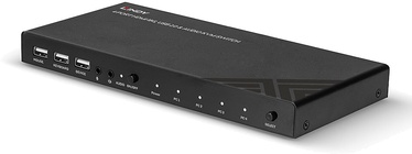 KVM komutatorius Lindy 4-Port HDMI 4K60, USB 2.0 & Audio KVM