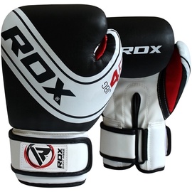 Боксерские перчатки RDX JBG 4 B-6oz, белый/черный, 6 oz