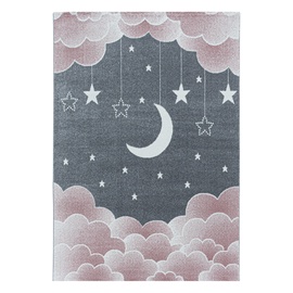 Ковер комнатные Ayyildiz Funny Moon And Star 2002902101, розовый/серый, 290 см x 200 см