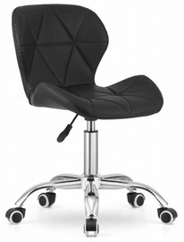Kontoritool Leobert, 55.5 x 53.5 x 73.5 - 84.5 cm, must