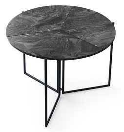 Обеденный стол Kalune Design Yaprak, антрацитовый, 100 см x 100 см x 72 см