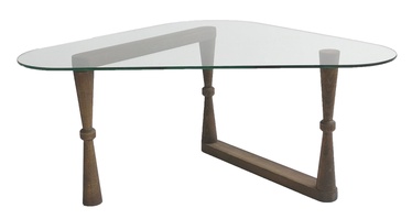 Журнальный столик Kalune Design Cam, ореховый, 96 см x 81 см x 41 см