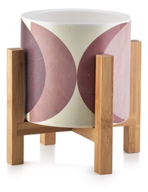 Vazonas Mondex Ava HTYE6876, keramika/medis, Ø 12.5 cm, įvairių spalvų