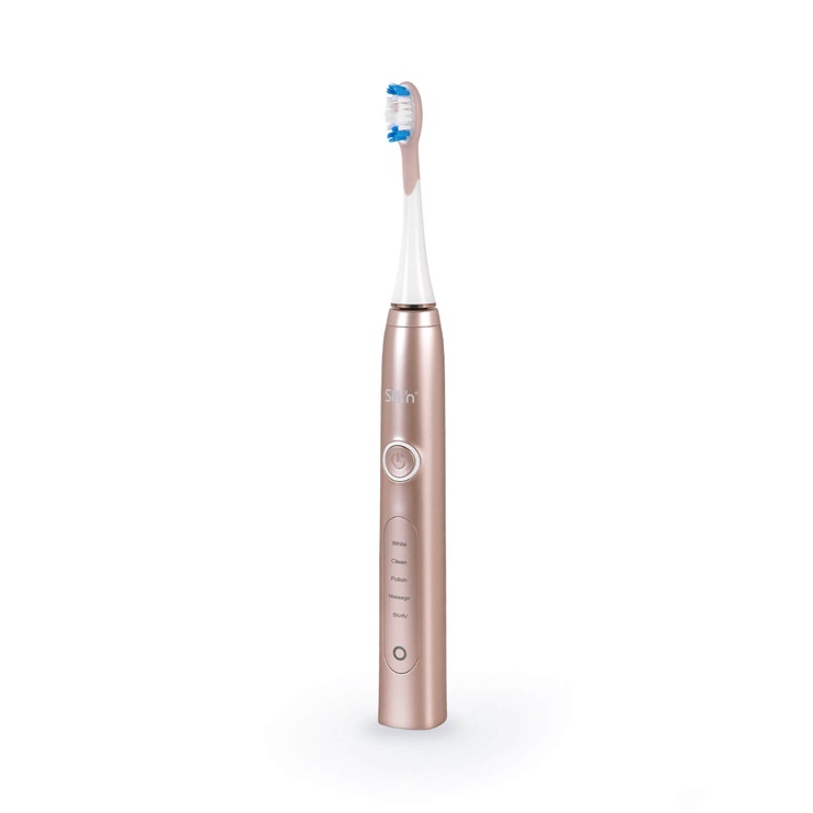 Электрическая зубная щетка Silkn SonicSmile SS1PEUP001, белый/розовый