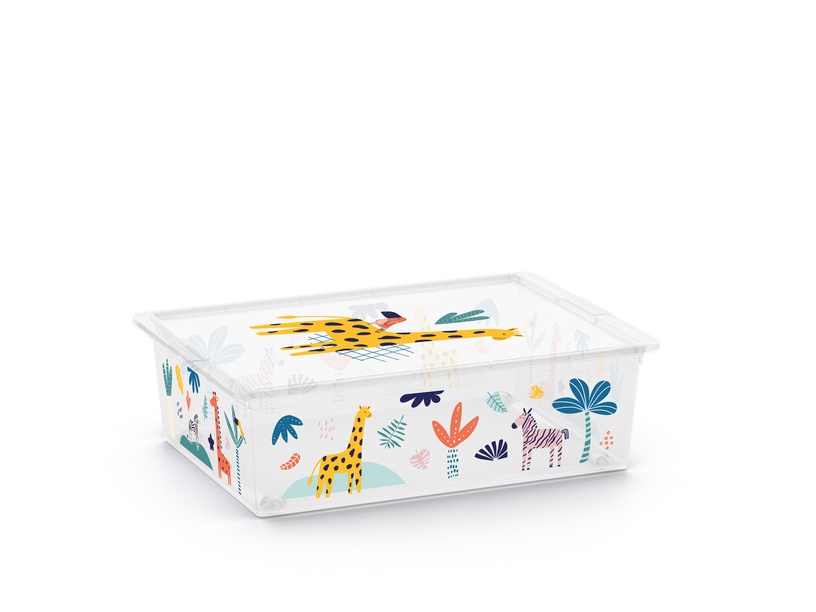Kaanega hoiukarp Kis C Box Style, 31 l, mitmevärviline, 55 x 38.5 x 16.5 cm