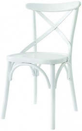 Valgomojo kėdė Kalune Design Albero 17 117FRF1117, matinė, balta, 45 cm x 42 cm x 89 cm