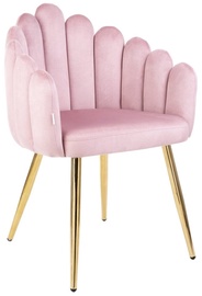 Atzveltnes krēsls Homla Lana ALL 850030, rozā, 56 cm x 55 cm x 83 cm