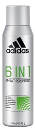 Vyriškas dezodorantas Adidas 6In1, 150 ml