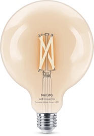 Лампочка Philips Wiz Накаливания, G125, регулируемый белый свет, E27, 7 Вт, 806 лм