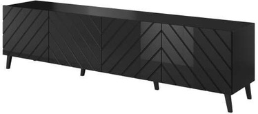 TV-laud Halmar Abeto, must, 2000 mm x 520 mm x 416 mm