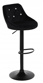 Baro kėdė OTE Omega, matinė, juoda, 48 cm x 45 cm x 94 - 114 cm