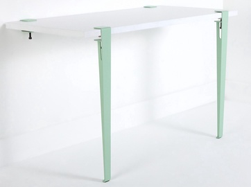 Столик-косметичка Kalune Design Thetis 631LGG1275, белый/мятный, 90 см x 45 см x 75 см