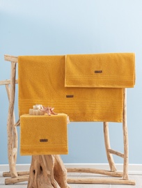 Dvieļu komplekts vannas istaba Foutastic Wellness Towel Set 338CTN1510, dzeltena, 30 x 50 cm/150 x 75 cm/50 x 90 cm, 3 gab.