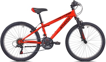 Velosipēds kalnu Stucchi Range Enjoy, 24 ", sarkana