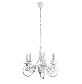 Светильник Verners Antique Malvina E14, 6x40W, Antique White, золотой, потолочный, E14 (поврежденная упаковка)/04