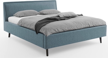 Кровать Frieda, 180 x 200 cm, синий/черный, с решеткой