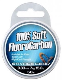 Makšķeraukla Savage Gear Soft Fluoro Carbon, 5000 cm, 0.033 cm, caurspīdīga