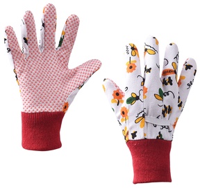 Перчатки перчатки Garden Center E24B1-051, детские, хлопок/поливинилхлорид (пвх)/полиэстер, XS