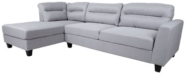 Угловой диван Home4you Helsinki, светло-серый, левый, 268 x 158 см x 88 см