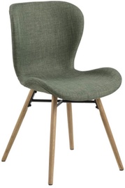 Ēdamistabas krēsls Home4you Batilda A1 AC18252, zaļa/ozola, 56 cm x 47 cm x 82.5 cm