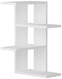 Sienas plaukts Kalune Design Milano, balta, 31.4 cm x 16.8 cm x 60 cm