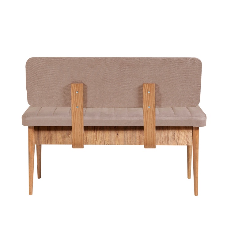 Ēdamistabas komplekts Kalune Design Vina, priedes/gaiši rozā