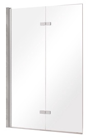 Стенка для душа Besco Lumix, 100 см x 145 см, прозрачный/хромовый