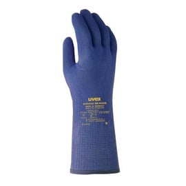 Рабочие перчатки прорезиненные, устойчивый к порезам Uvex 4025B, для взрослых, нитрил, синий, 10