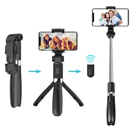 Selfiju statīvs Media-Tech MT5542, melna/nerūsējošā tērauda
