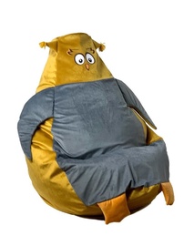 Sēžammaiss Go Gift Sowa XL PUFGGFDZI0083, zelta/pelēka