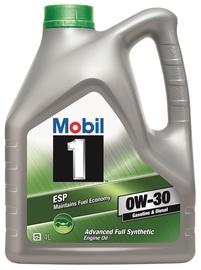 Машинное масло Mobil 0W - 30, синтетический, для легкового автомобиля, 4 л