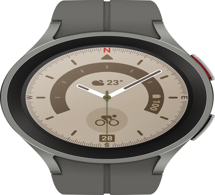 Viedais pulkstenis Samsung Galaxy Watch 5 Pro 45mm LTE, pelēka