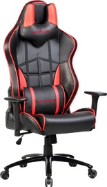 Игровое кресло Omega Varr Monza, 69 x 53.5 x 133 - 141 см, черный/красный