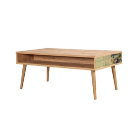 Журнальный столик Kalune Design Viva 727, коричневый, 60 см x 110 см x 45 см