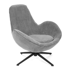 Atzveltnes krēsls Homla Lunaire Basic, pelēka, 54 cm x 88 cm x 86 cm