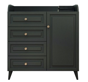 Комод Kalune Design Tango 622 125GLN1189, антрацитовый, 41 см x 90 см x 88 см