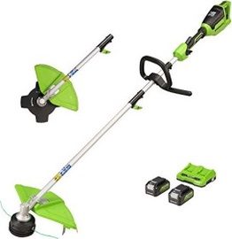 Akutoitel murutrimmer Greenworks GD24X2TXK4x, 24 V