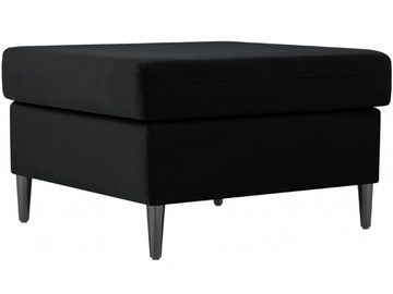 Пуф Micadoni Home Moghan Velvet, черный, 70 см x 70 см x 45 см