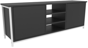 TV galds Kalune Design Otis, balta/antracīta, 35.3 cm x 140 cm x 50.8 cm
