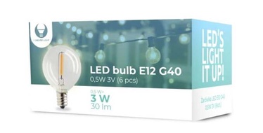 Lambipirn Forever Light LED, G40, soe valge, E12, 0.5 W, 30 lm