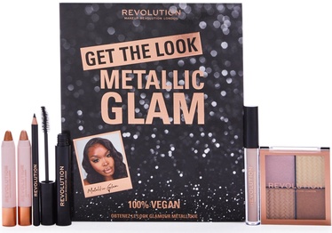 Kosmetikos rinkinys moterims Makeup Revolution London Get The Look: Metallic Glam