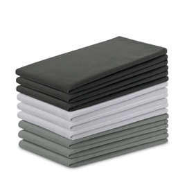 Кухонное полотенце DecoKing Plain, серый/многоцветный, 50 см x 70 см, 9 шт.