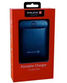 Uzlādēšanas ierīce – akumulators (Power bank) Evelatus Universal EPB07, 10000 mAh, melna