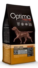 Sausā suņu barība Optima Nova Adult Large OP61901, vistas gaļa/kartupeļi, 12 kg