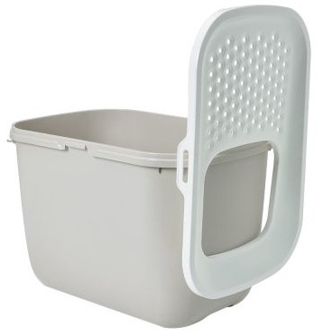 Кошачий туалет Savic Hop-In 8883, белый/бежевый, закрытый, 585x390x395 мм