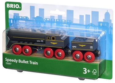 Vilciens Brio Speedy Bullet Train 33697 9864423, melna/sarkana