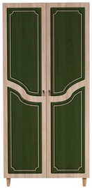 Riidekapp Kalune Design Stil 623, roheline/sonoma tamm, 90 cm x 52 cm x 192 cm