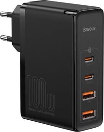 Telefona lādētājs Baseus BSU2726BLK, 2 x USB/2 x USB-C, melna, 100 W