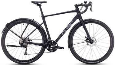 Велосипед gravel Cube Nuroad Pro FE, 28 ″, XS рама, черный/серый