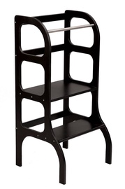 Papildus pakāpiens 4IQ Wooden Steps, koks, melna
